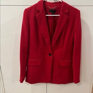 Donna Karan Vibrant Red Blazer, Size 4